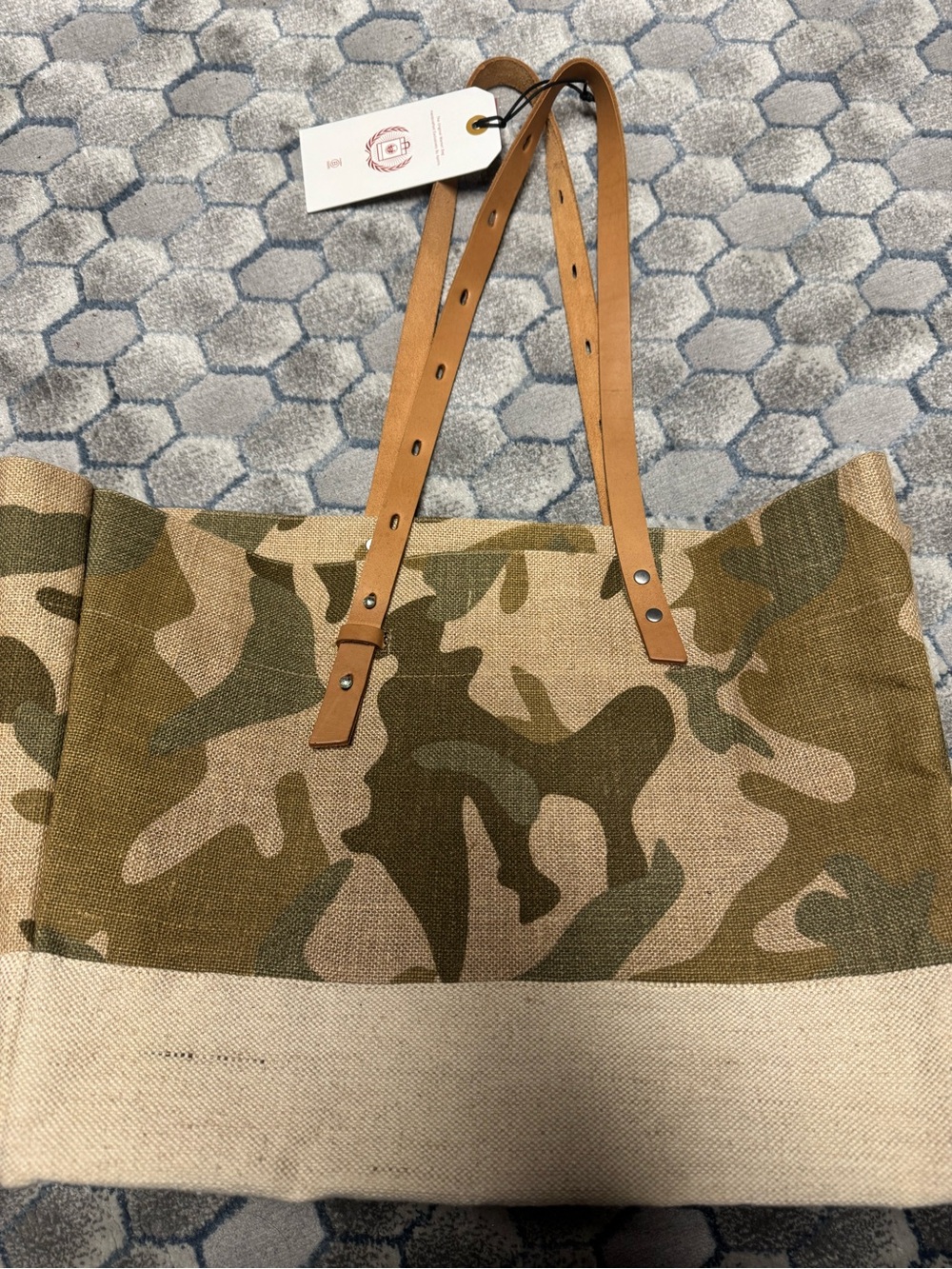 NWT Apolis Shoulder Market Bag in Safari